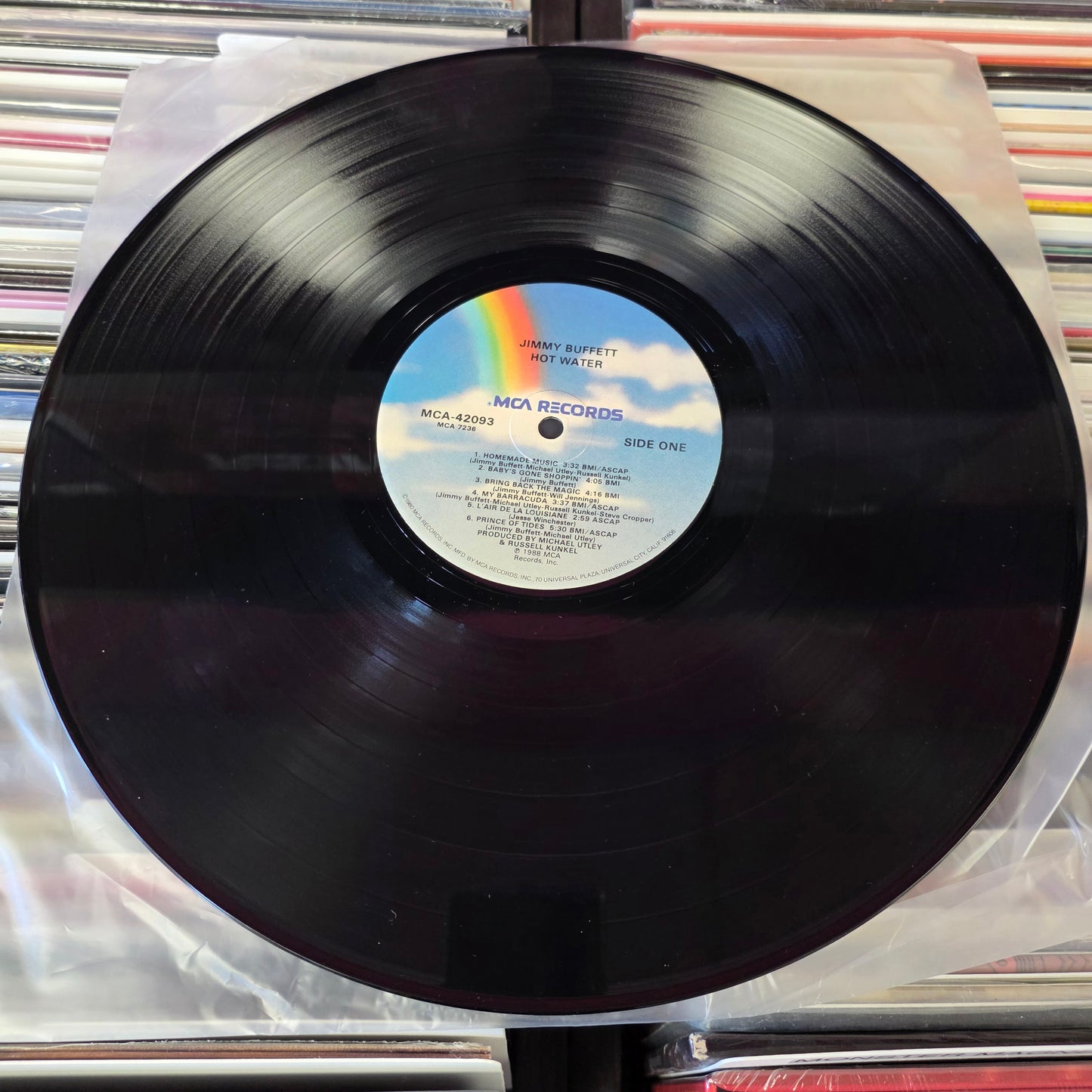 USED: Jimmy Buffett - Hot Water LP vinyl record