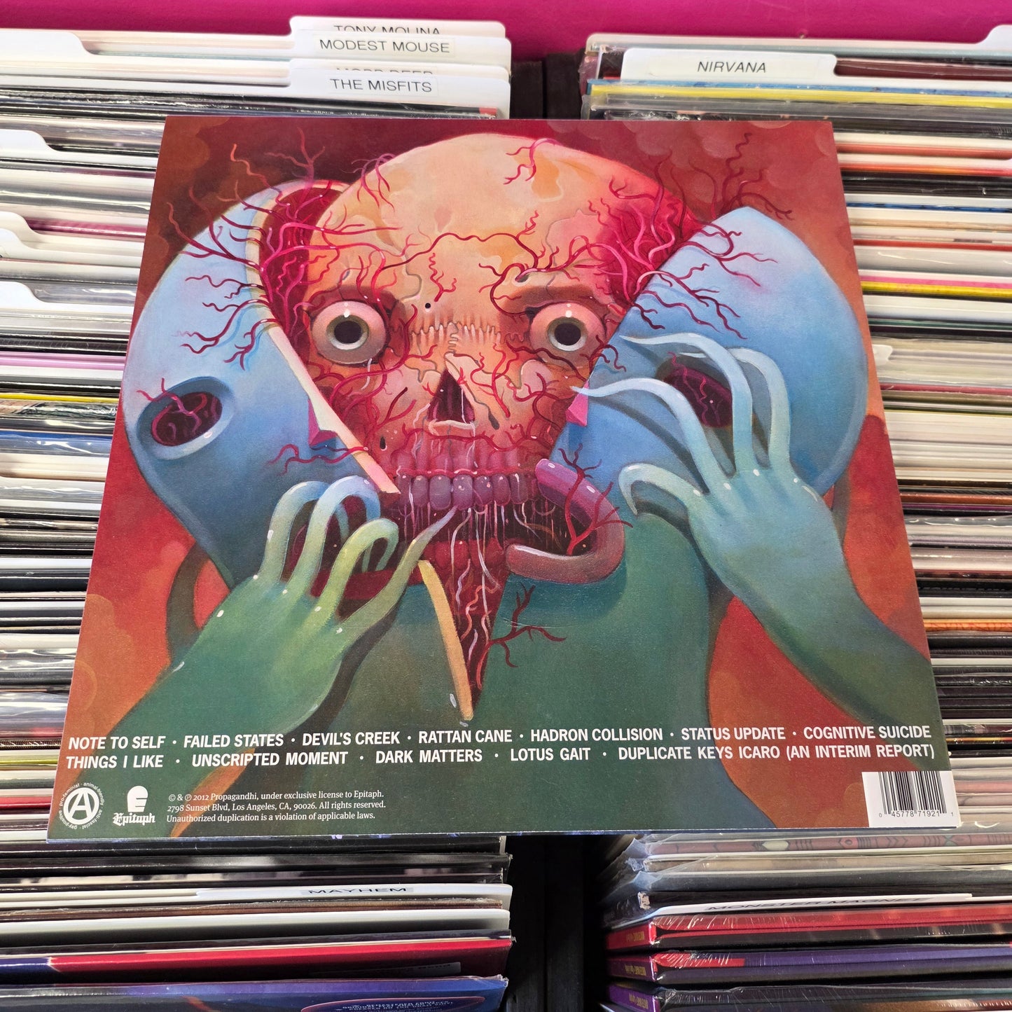 USED: Propagandhi - Failed States LP record (pink vinyl)