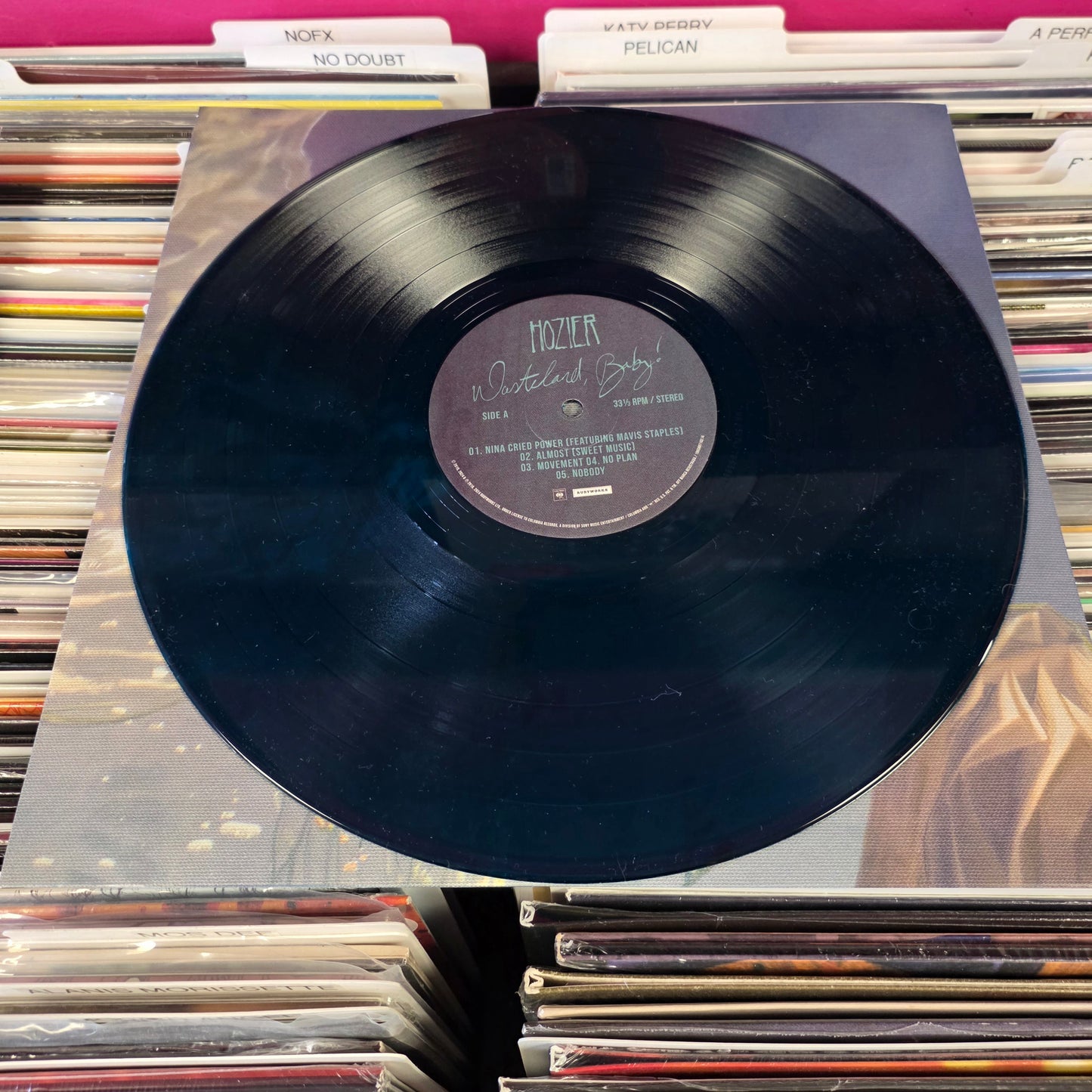 USED: Hozier - Wasteland, Baby! 2xLP Amazon Exclusive blue vinyl record