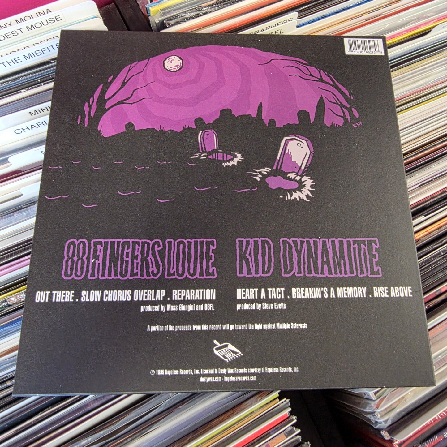 USED: 88 Fingers Louie / Kid Dynamite split 10" EP (purple / black vinyl)