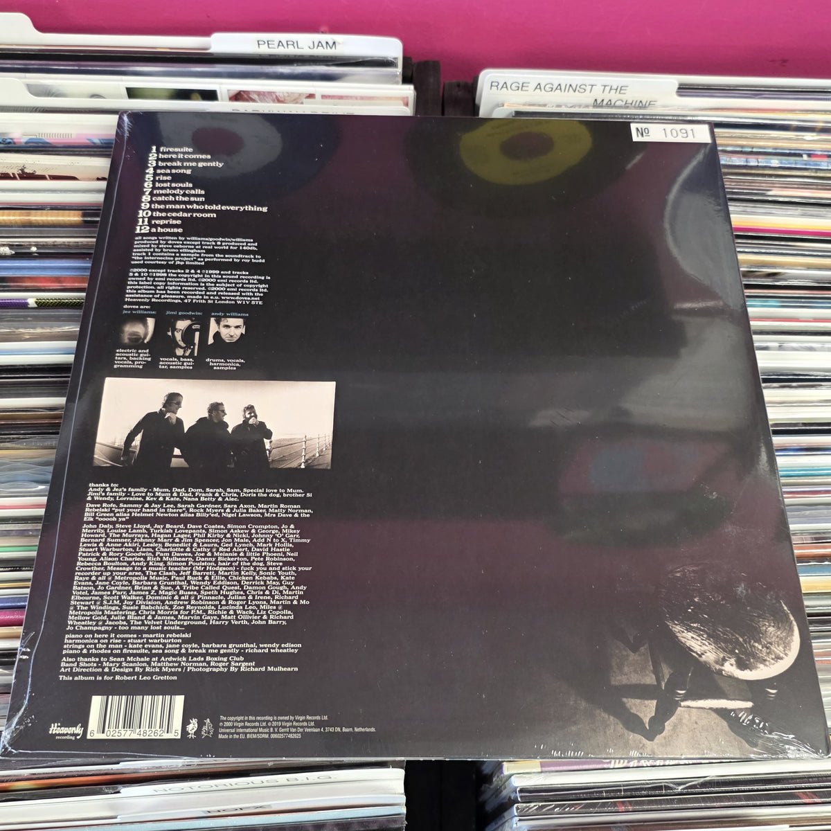 USED: Doves - Lost Souls LP record (2019 reissue on grey vinyl)