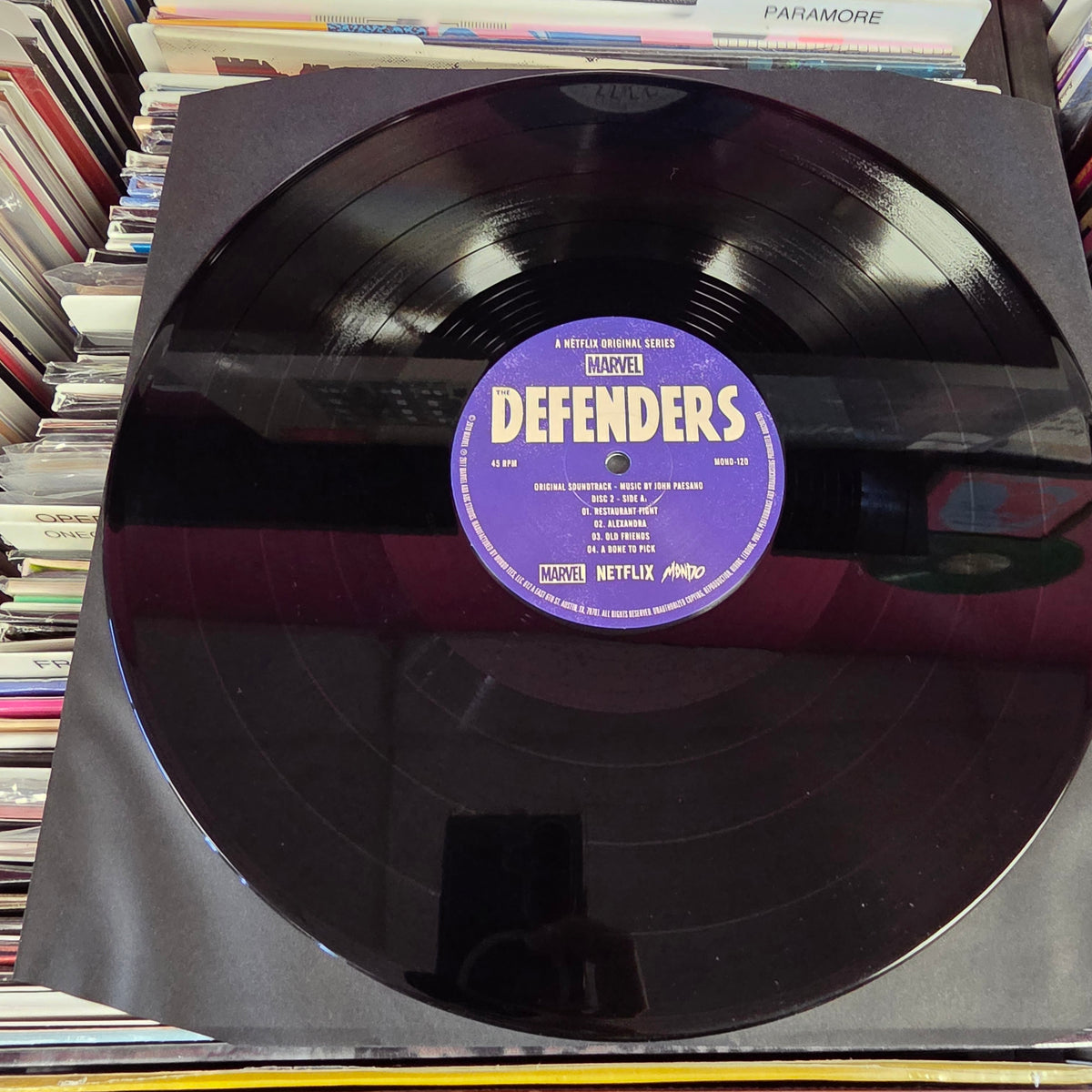 USED: Marvel's The Defenders soundtrack LP vinyl record