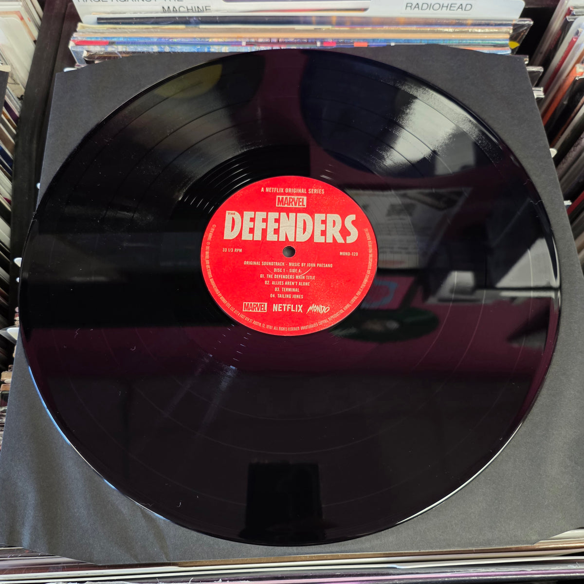 USED: Marvel's The Defenders soundtrack LP vinyl record