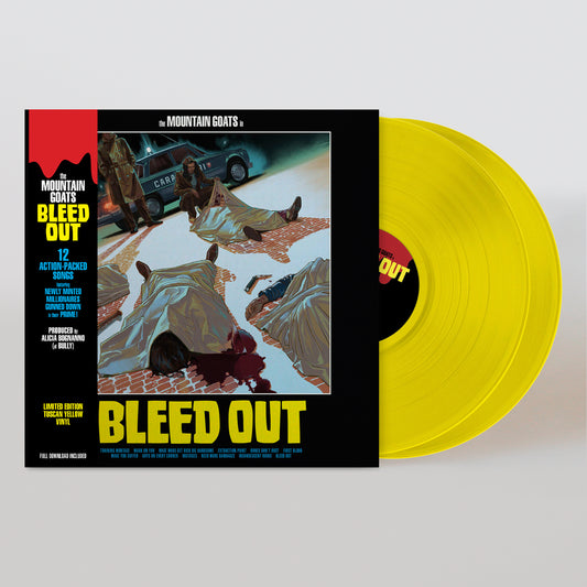 CLEARANCE: The Mountain Goats - Bleed Out LP record (tuscan yellow vinyl)