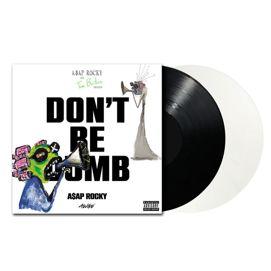 A$AP Rocky - Don't Be Dumb LP record (black & white vinyl)