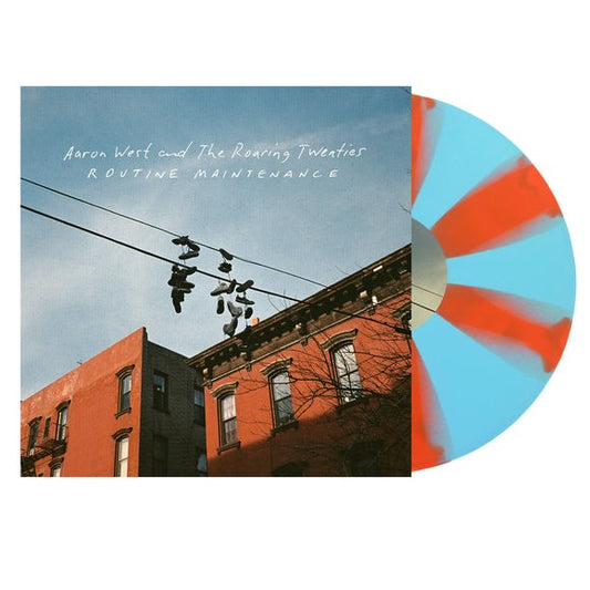 Aaron West and the Roaring Twenties - Routine Maintenance LP record (blue and orange pinwheel vinyl)