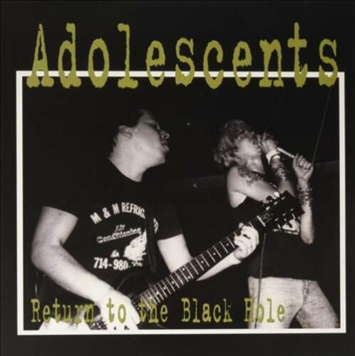 Adolescents - Return of the Black Hole LP yellow vinyl record