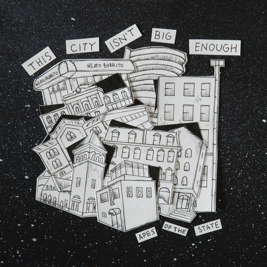 Apes of the State - This City Isn't Big Enough LP record (clear vinyl w/ splatter)