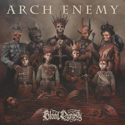 Arch Enemy - Blood Dynasty LP record ("milky clear" colored vinyl)