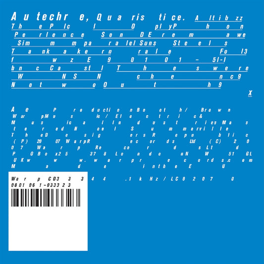 Autechre - Quaristice LP vinyl record