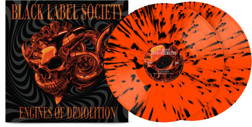 Black Label Society - Engines of Demolition 2xLP orange & black splatter vinyl record