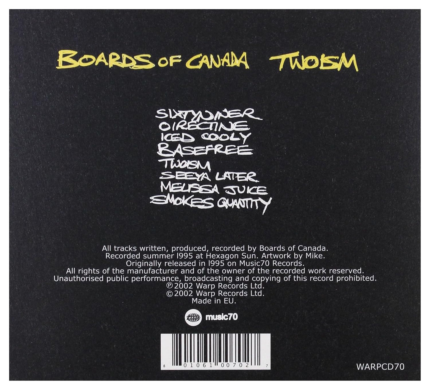 Boards of Canada - Twoism CD
