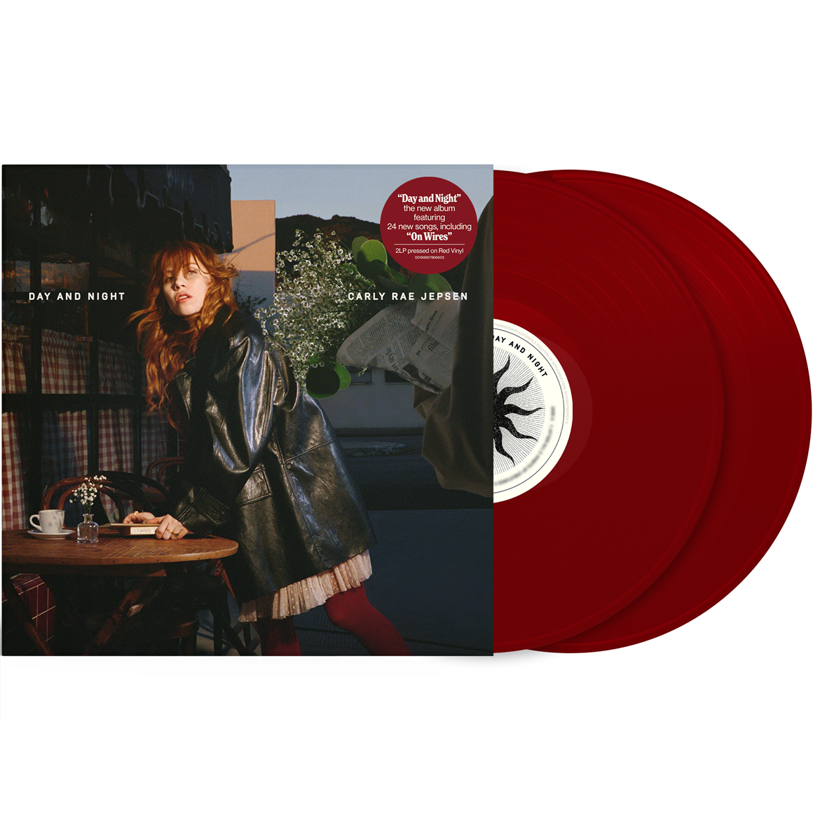 PREORDER (09/18/26): Carly Rae Jepsen - Day and Night 2xLP apple red colored vinyl record