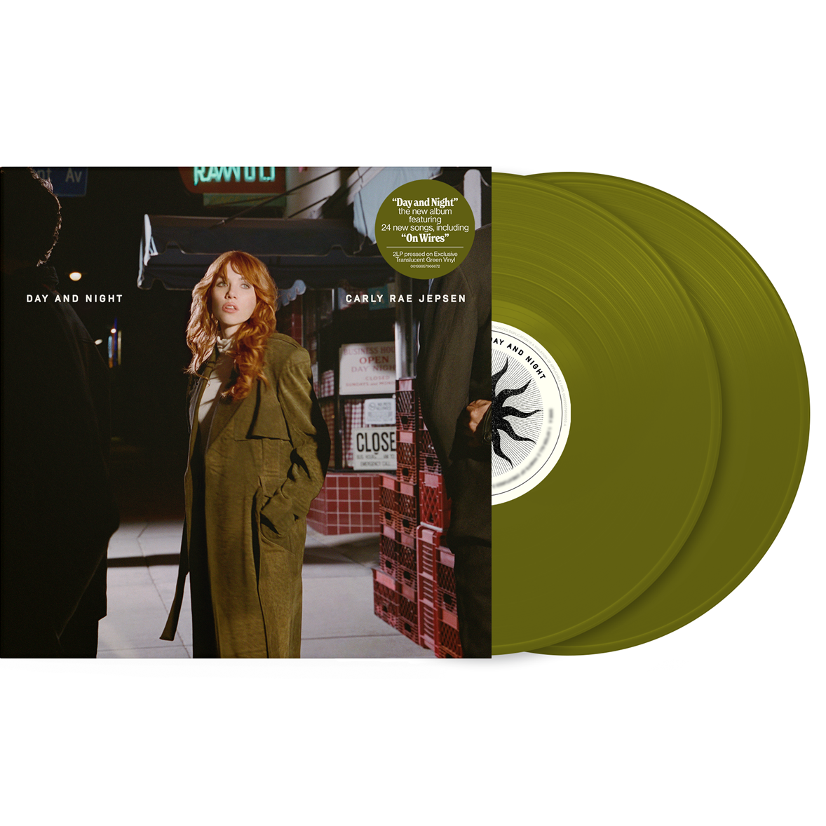 PREORDER (09/18/26): Carly Rae Jepsen - Day and Night 2xLP forest green vinyl record (indie exclusive)