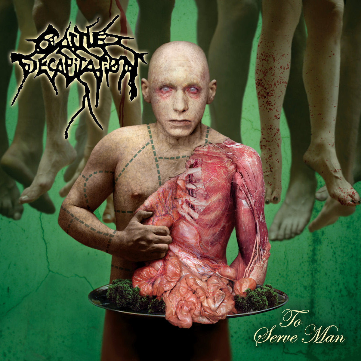 Cattle Decapitation - To Serve Man LP record (clear vinyl)