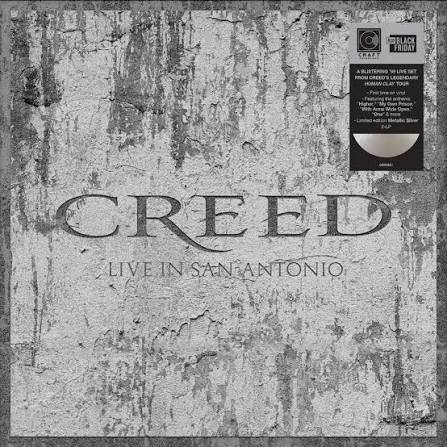 Creed - Live In San Antonio LP record (silver vinyl)