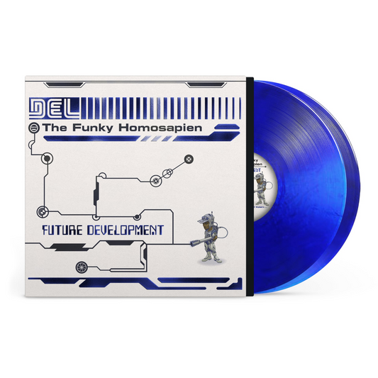 PREORDER (06/26/26): Del The Funky Homosapien - Future Development LP record (metallic blue vinyl)