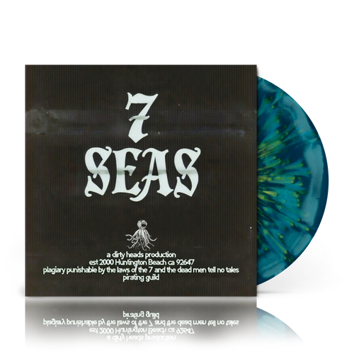 PREORDER (06/12/26): Dirty Heads - 7 Seas LP blue green splatter vinyl record (indie exclusive)