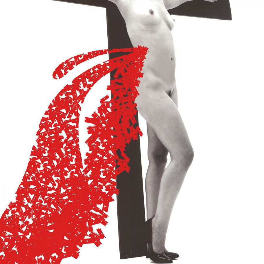 The Distillers - Coral Fang LP record (Rocktober 2025 reissue on red vinyl w/ black splatter)