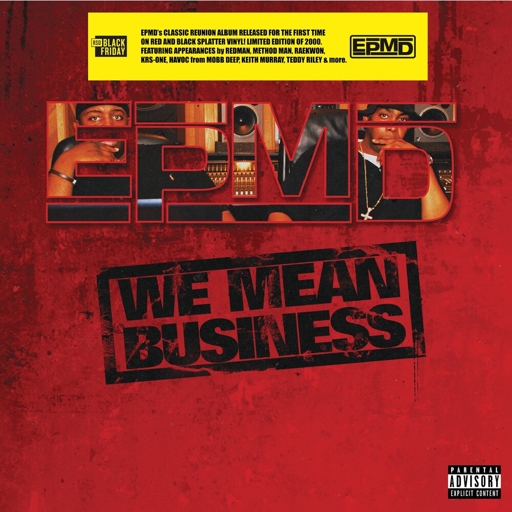 EPMD - We Mean Business LP record (red/black splatter vinyl)