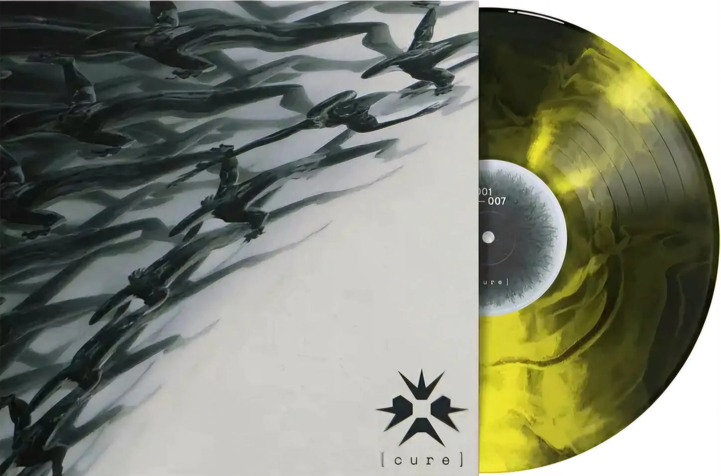 Erra - Cure LP record (black & yellow galaxy colored vinyl)