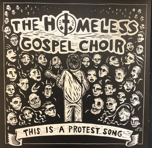 The Homeless Gospel Choir - This is a Protest Song LP coke bottle clear w/ splatter vinyl record