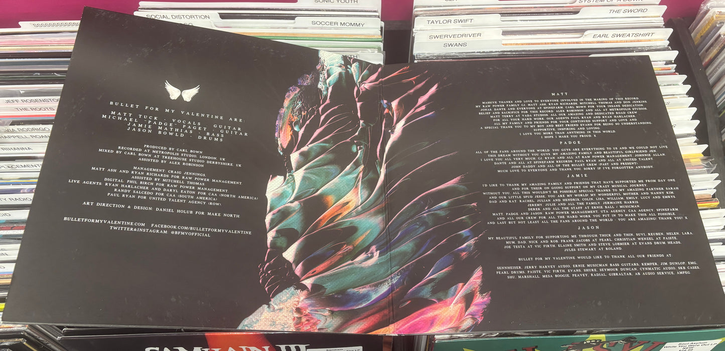 USED: Bullet for My Valentine - Gravity LP record (orange vinyl)