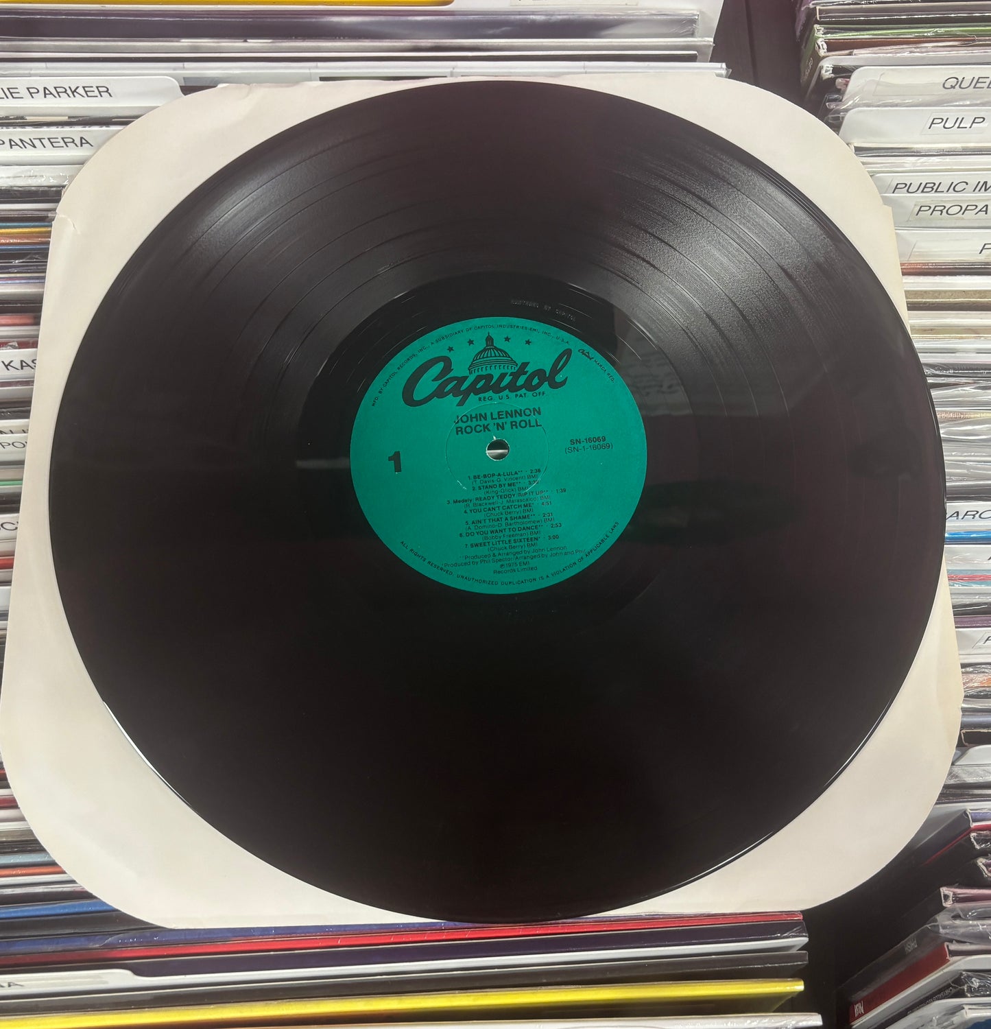 USED: John Lennon - Rock 'N' Roll LP record (1980 reissue)