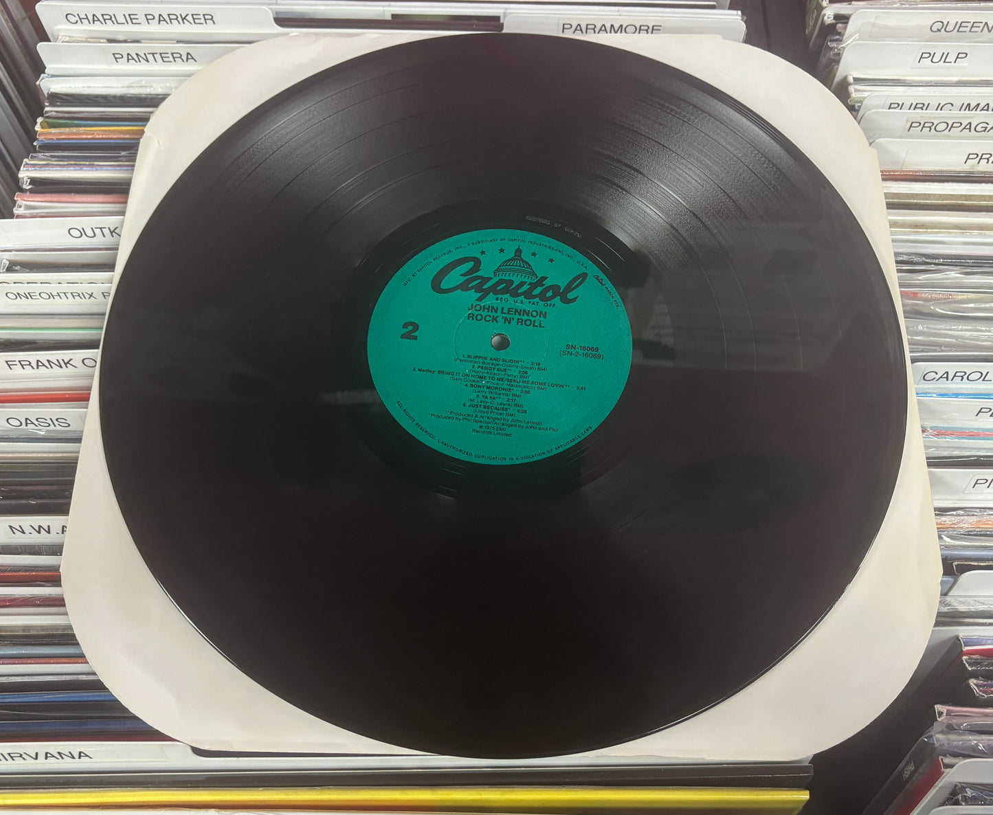 USED: John Lennon - Rock 'N' Roll LP record (1980 reissue)