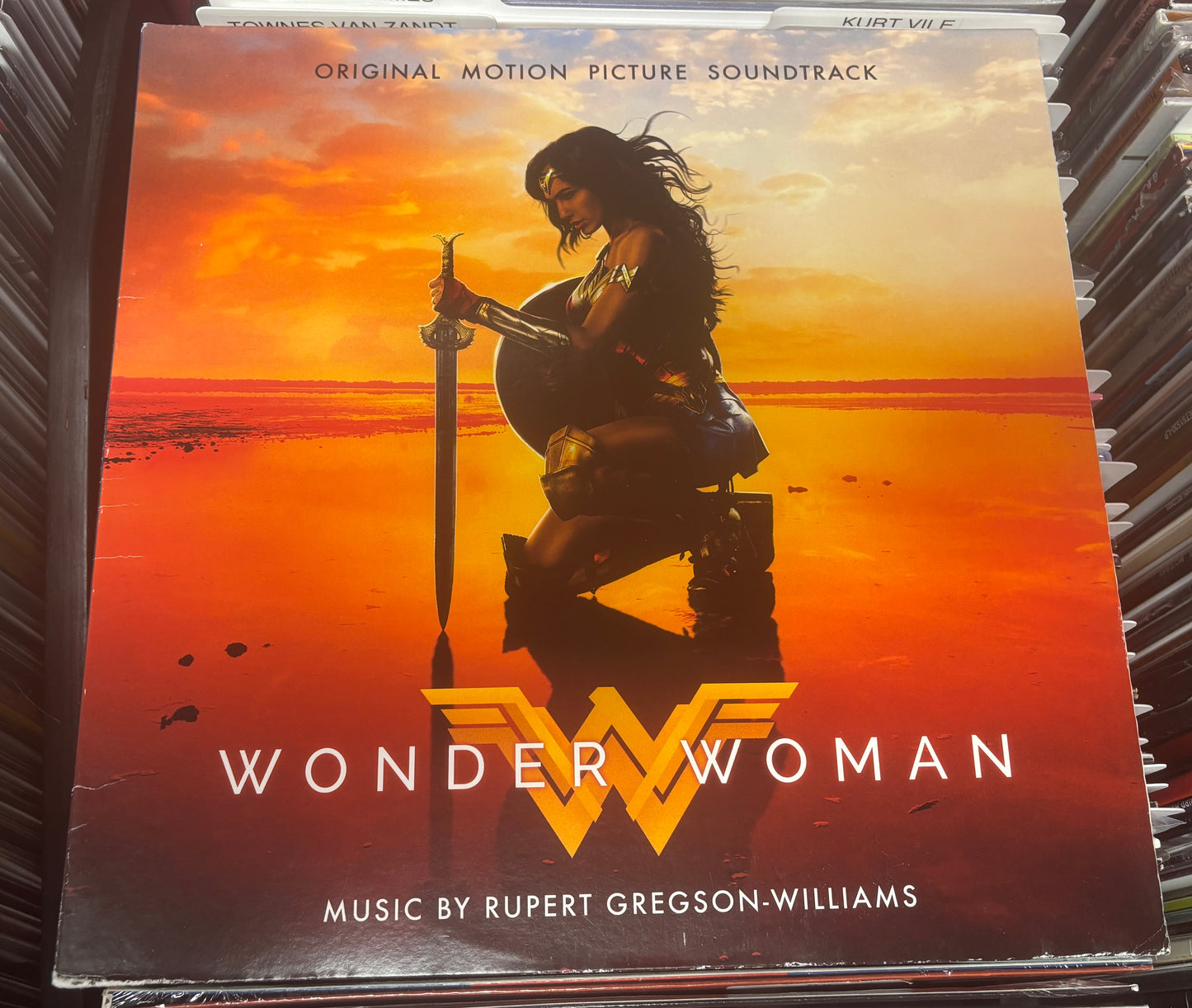 USED: Wonder Woman Original Motion Picture Soundtrack 2xLP record (blue & red vinyl)