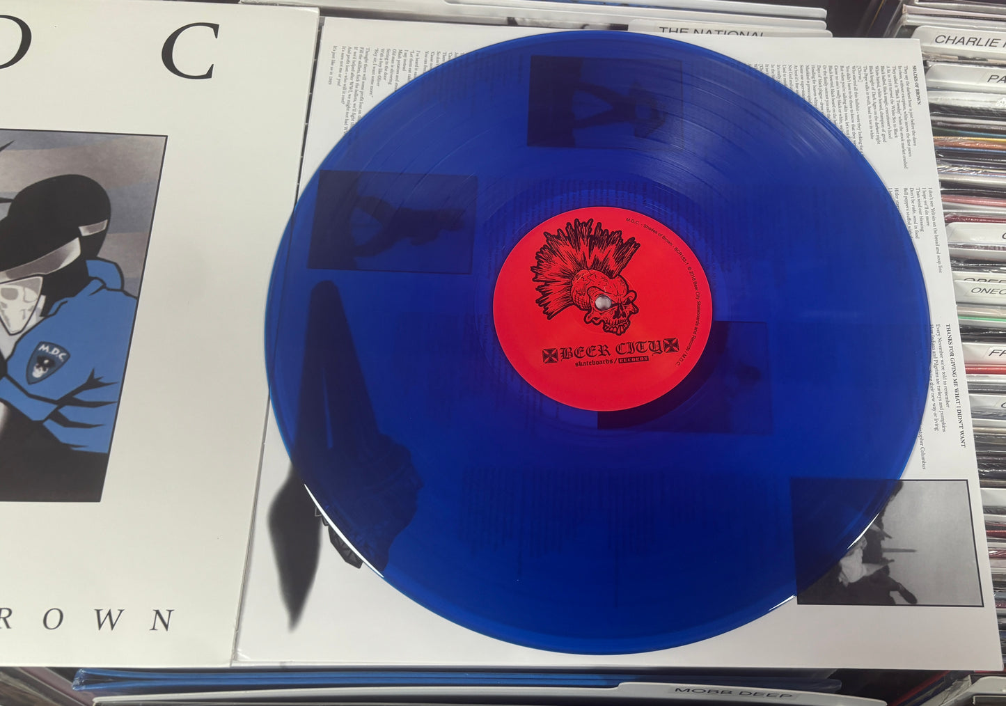 USED: MDC - Shades of Brown LP (blue vinyl)