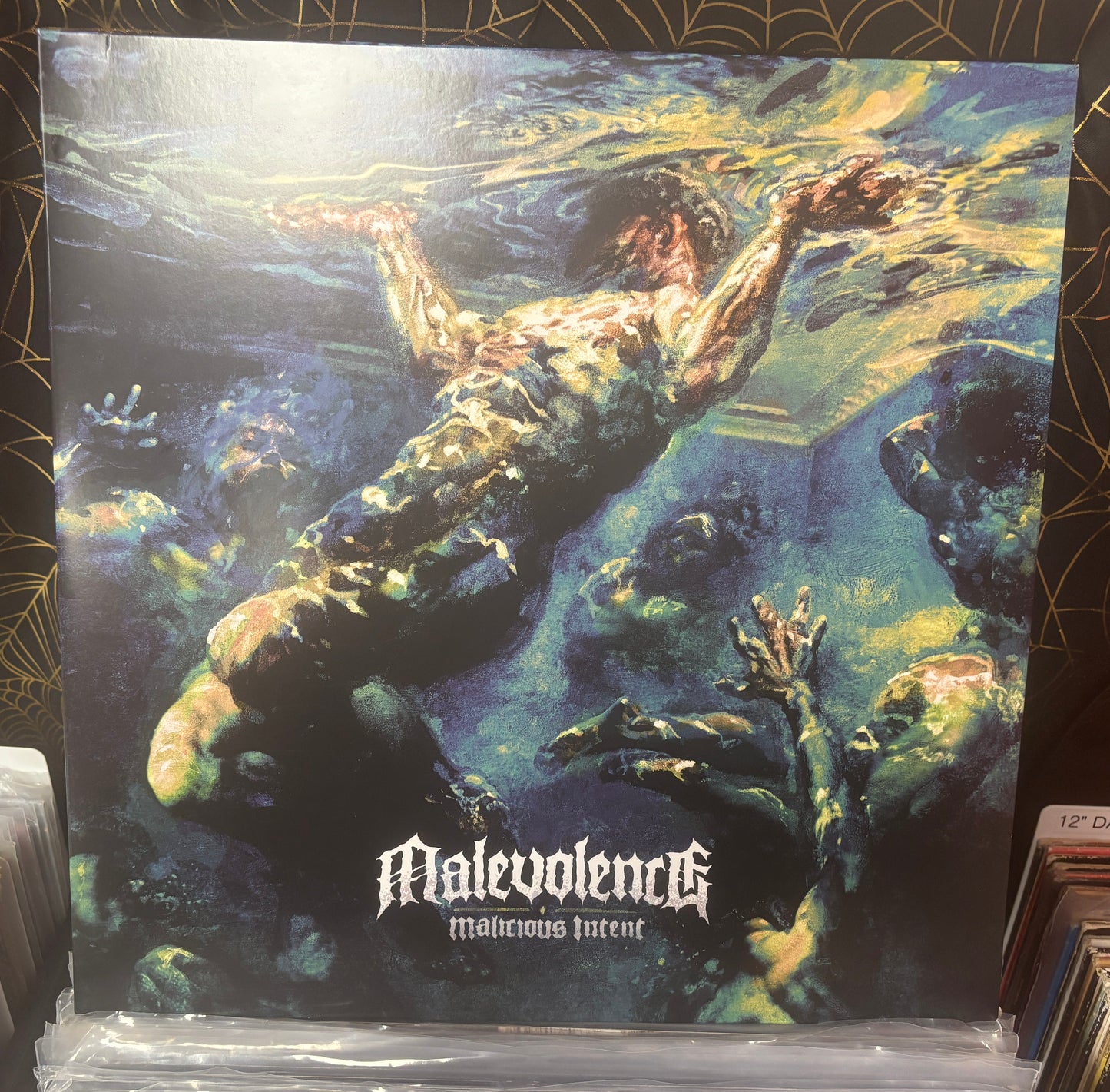 USED: Malevolence - Malicious Intent LP record (silver vinyl)
