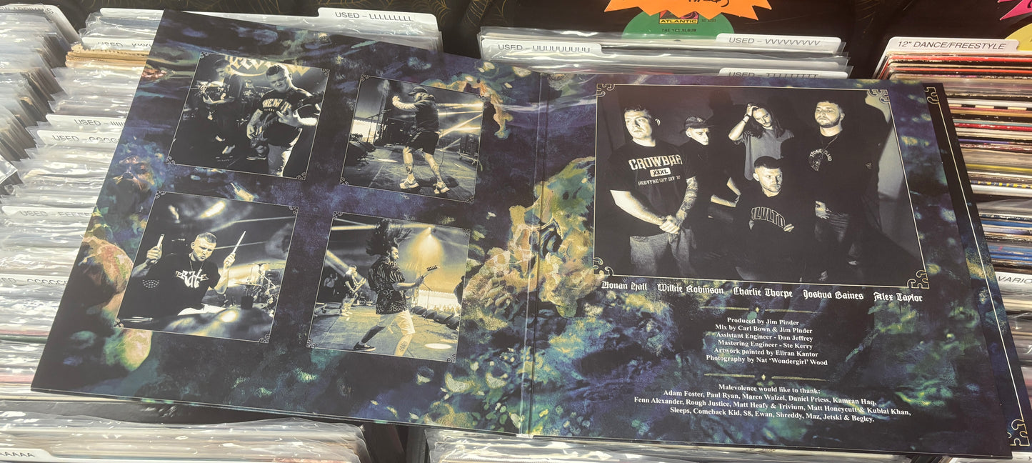 USED: Malevolence - Malicious Intent LP record (silver vinyl)