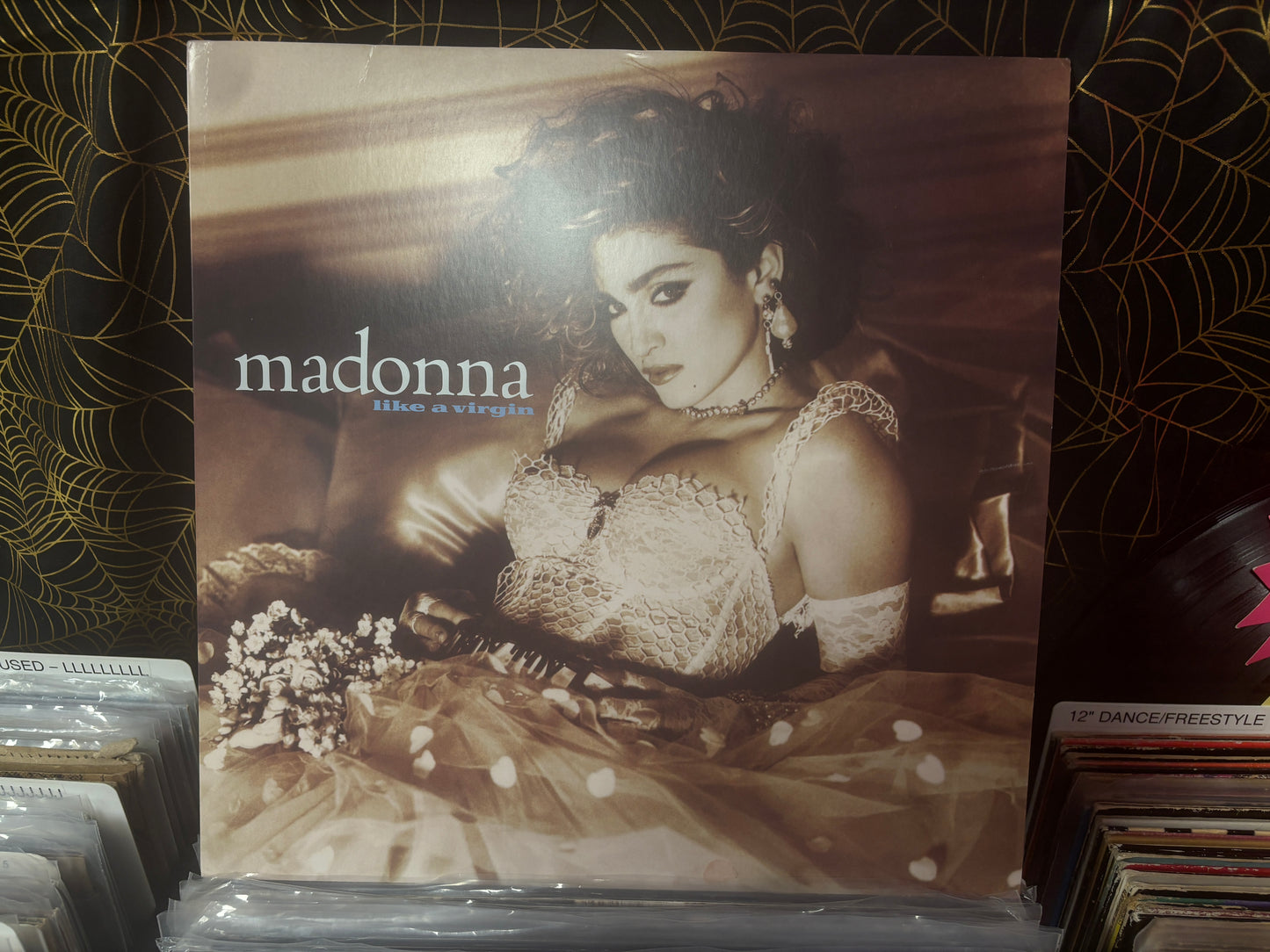 USED: Madonna - Like a Virgin LP record (clear vinyl)