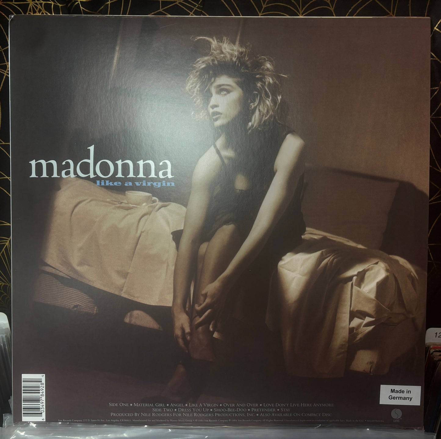 USED: Madonna - Like a Virgin LP record (clear vinyl)