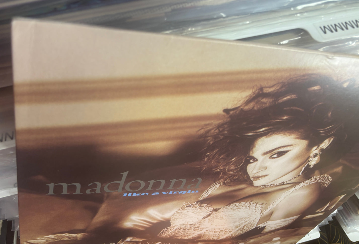 USED: Madonna - Like a Virgin LP record (clear vinyl)