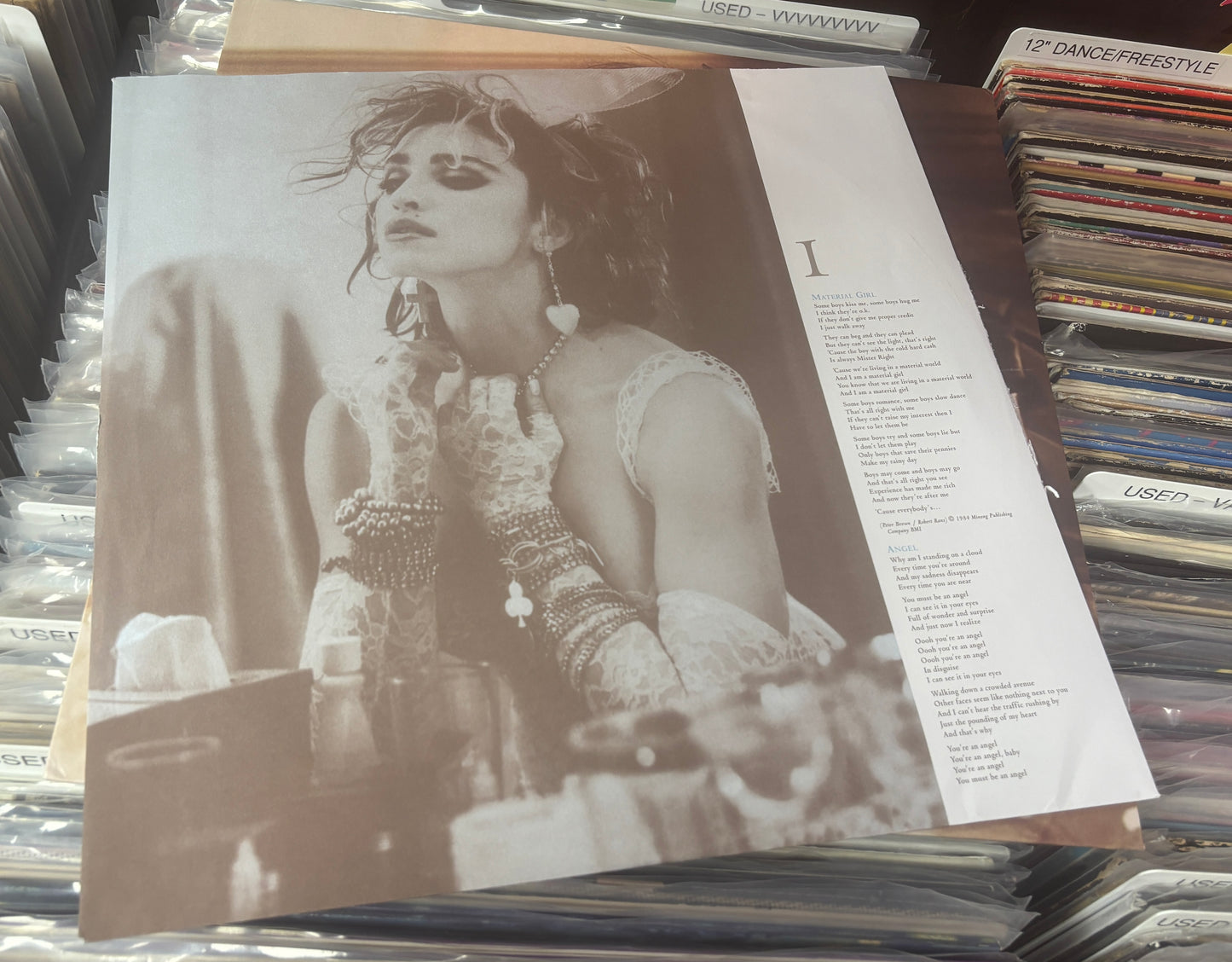 USED: Madonna - Like a Virgin LP record (clear vinyl)