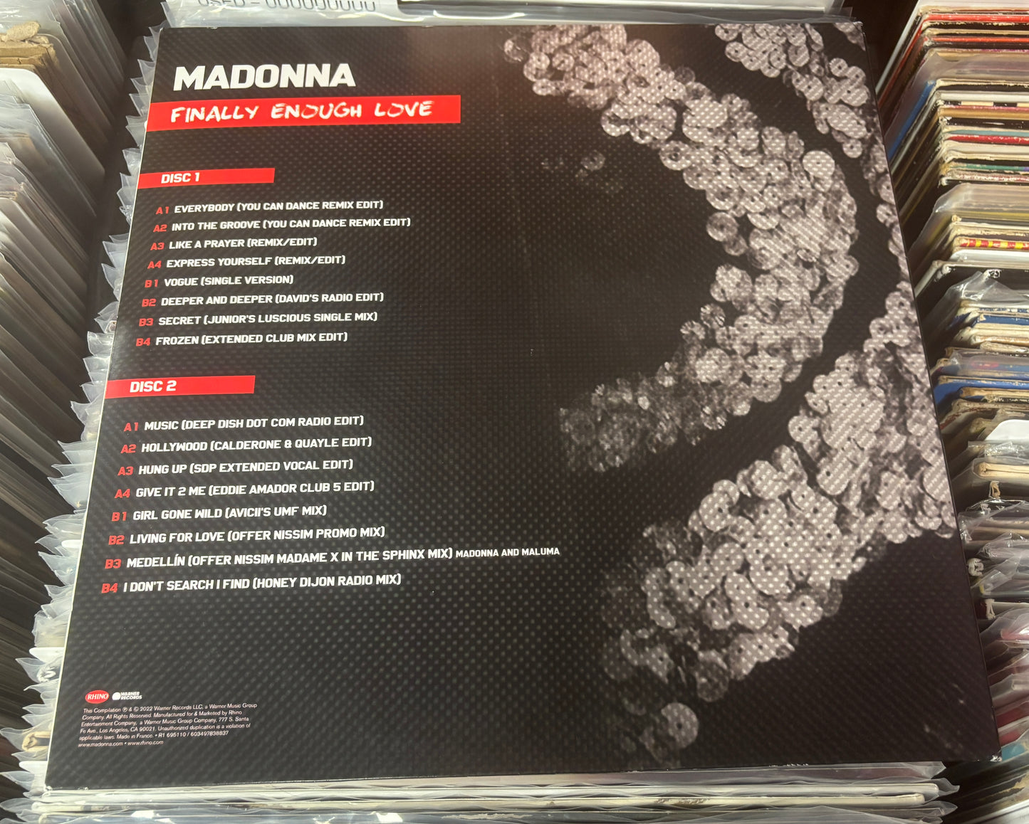 USED: Madonna - Finally Enough Love 2xLP record