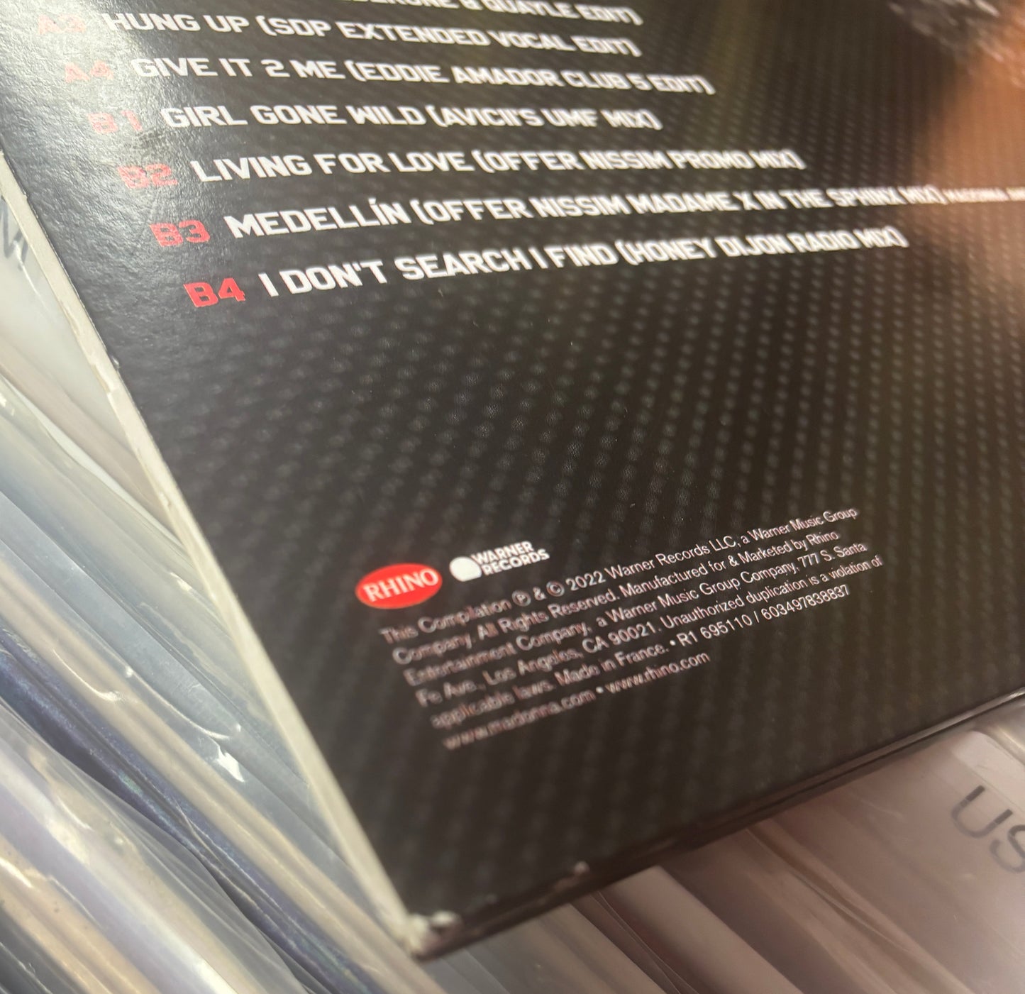 USED: Madonna - Finally Enough Love 2xLP record