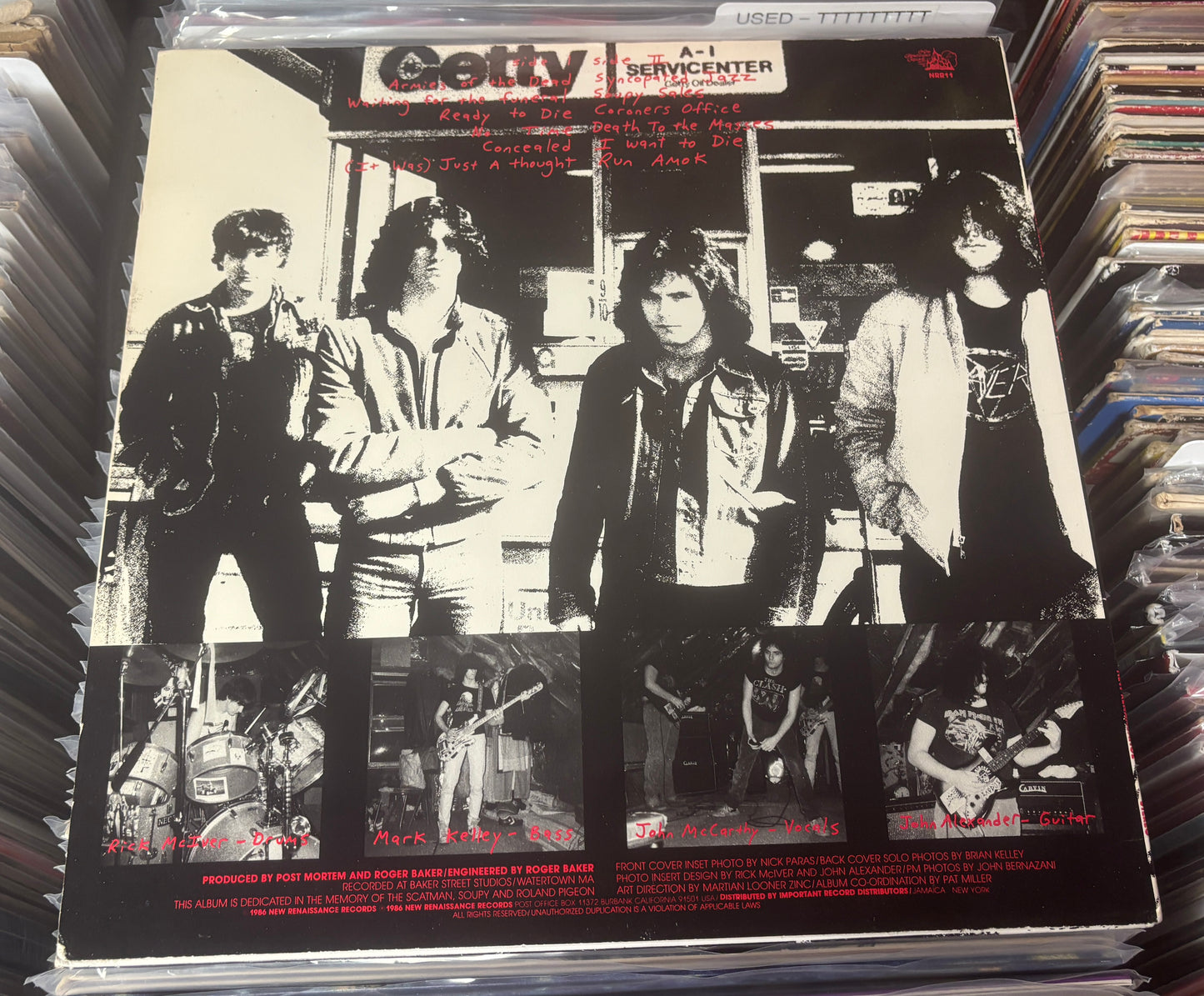 USED: Post Mortem - Coroners Office LP record (1986 pressing)