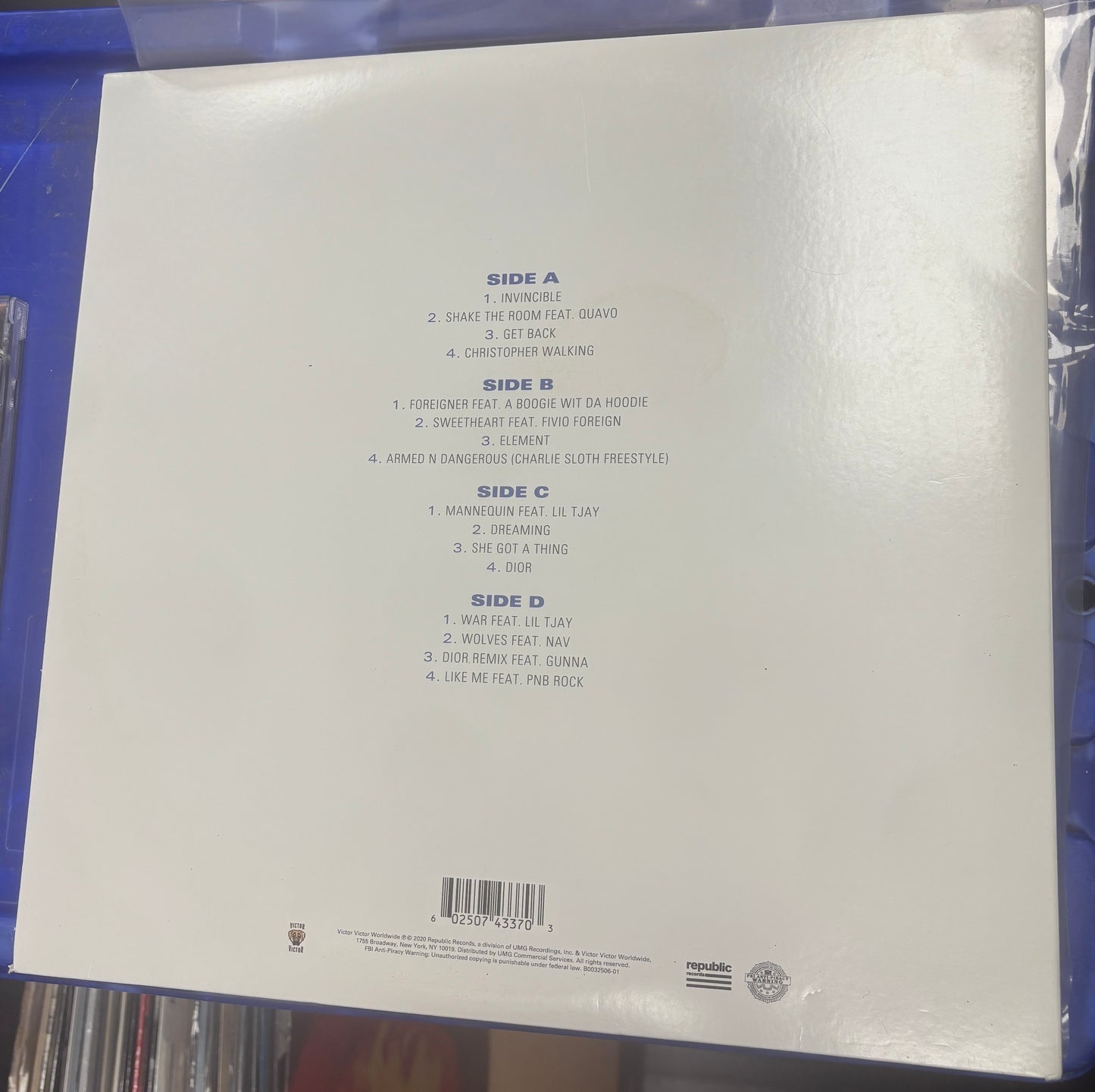 USED: Pop Smoke - Meet the Woo V.2 double LP record