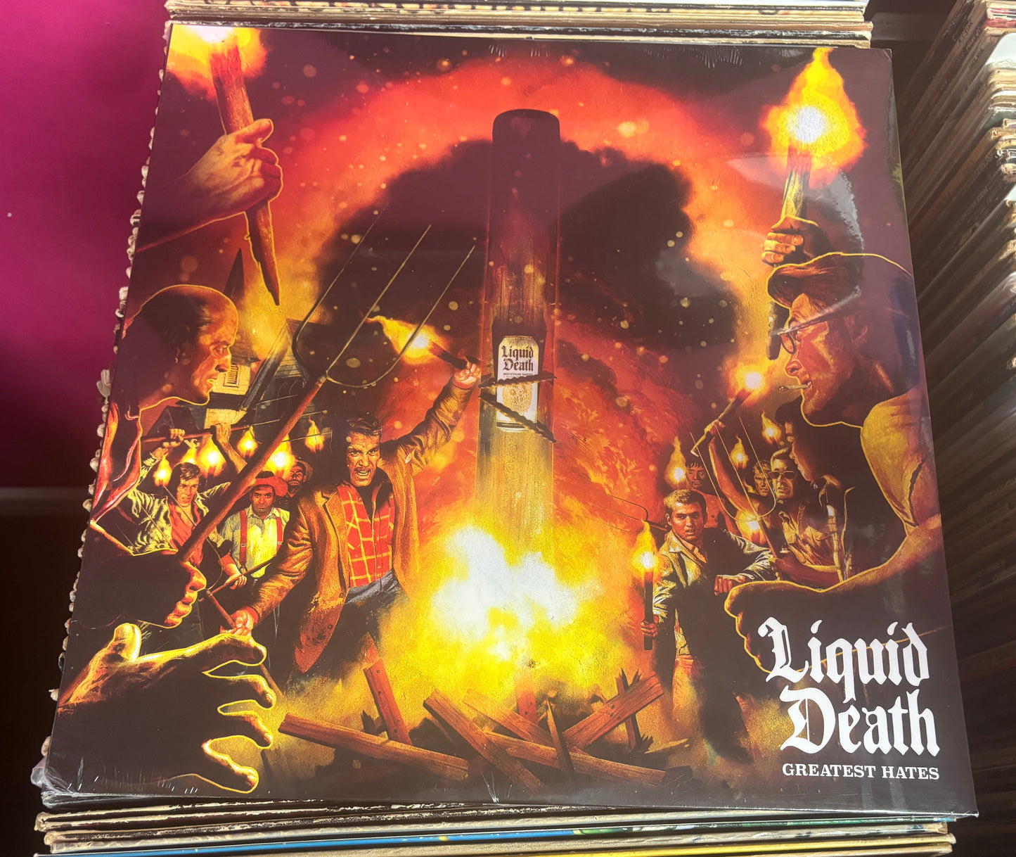 USED: Liquid Death - Greatest Hates LP (STILL SEALED)