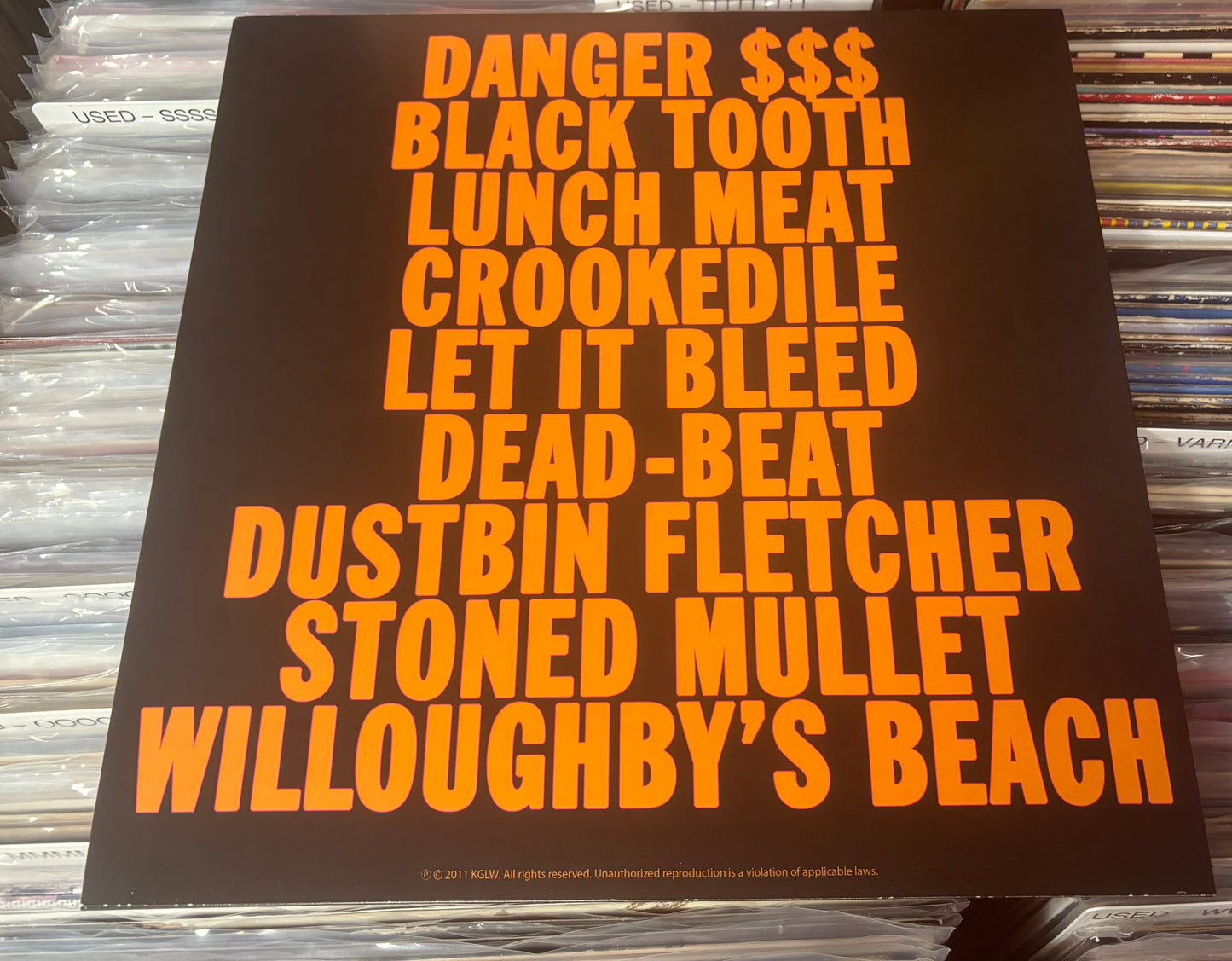 USED: King Gizzard and the Lizard Wizard - Willoughby's Beach LP record (Swamp Edition - brown marble vinyl)