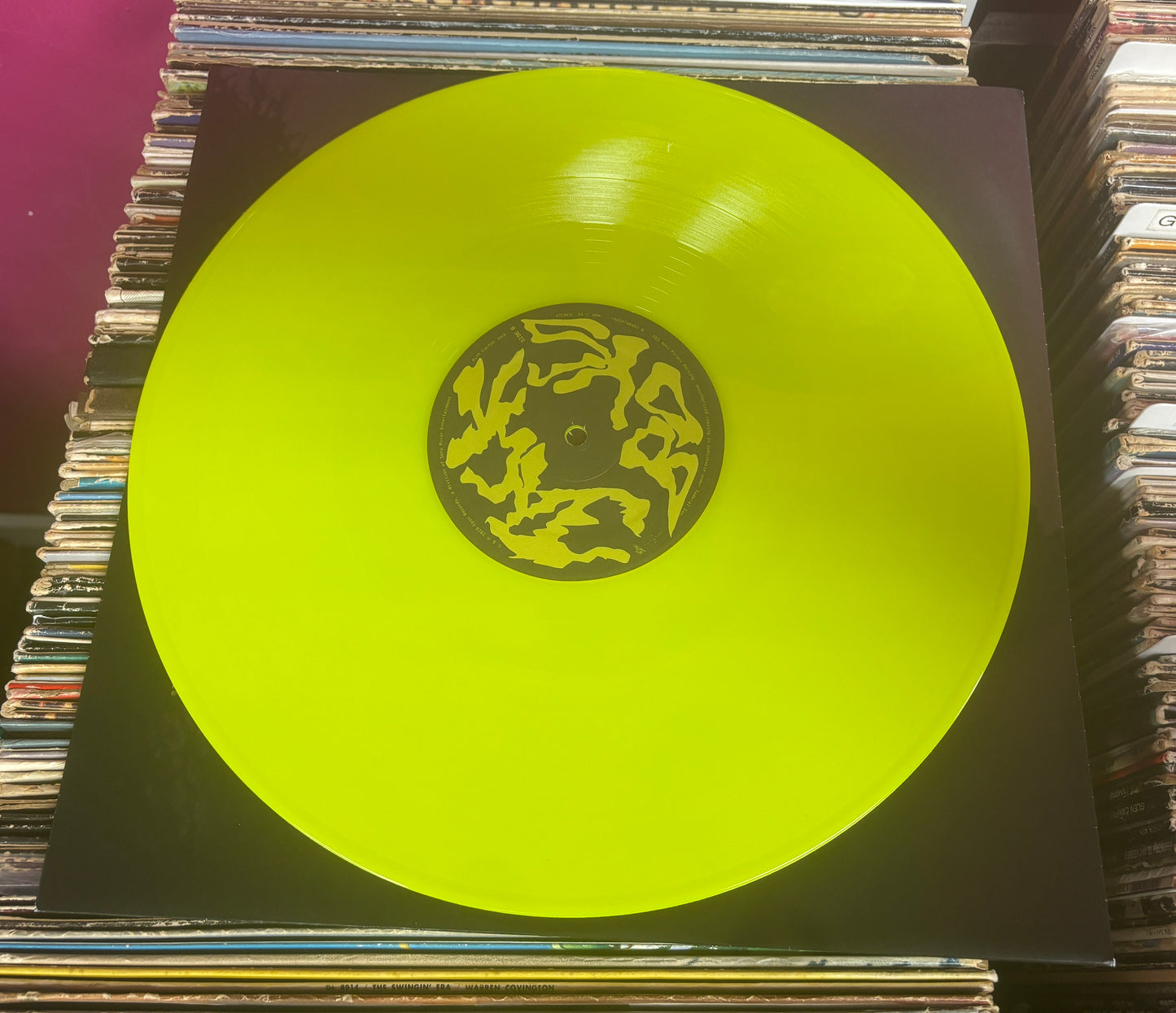 USED: Jackboys - Self-titled LP record (neon yellow vinyl)