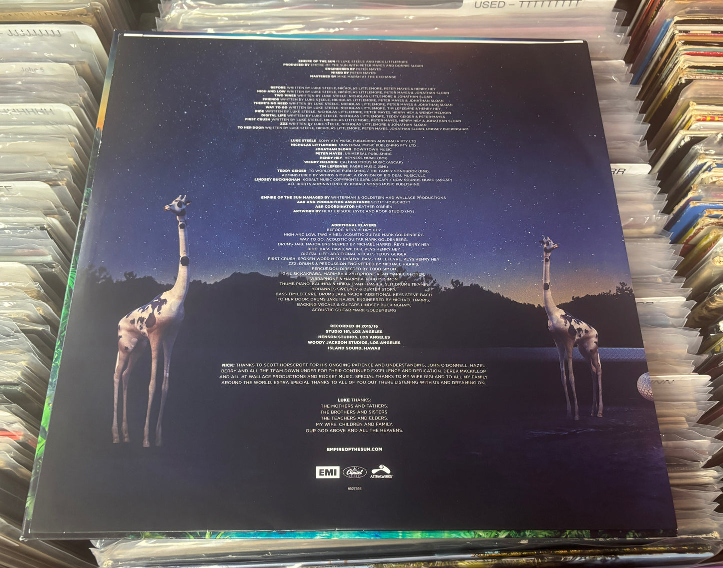 USED: Empire of the Sun - Two Vines LP record (green vinyl)