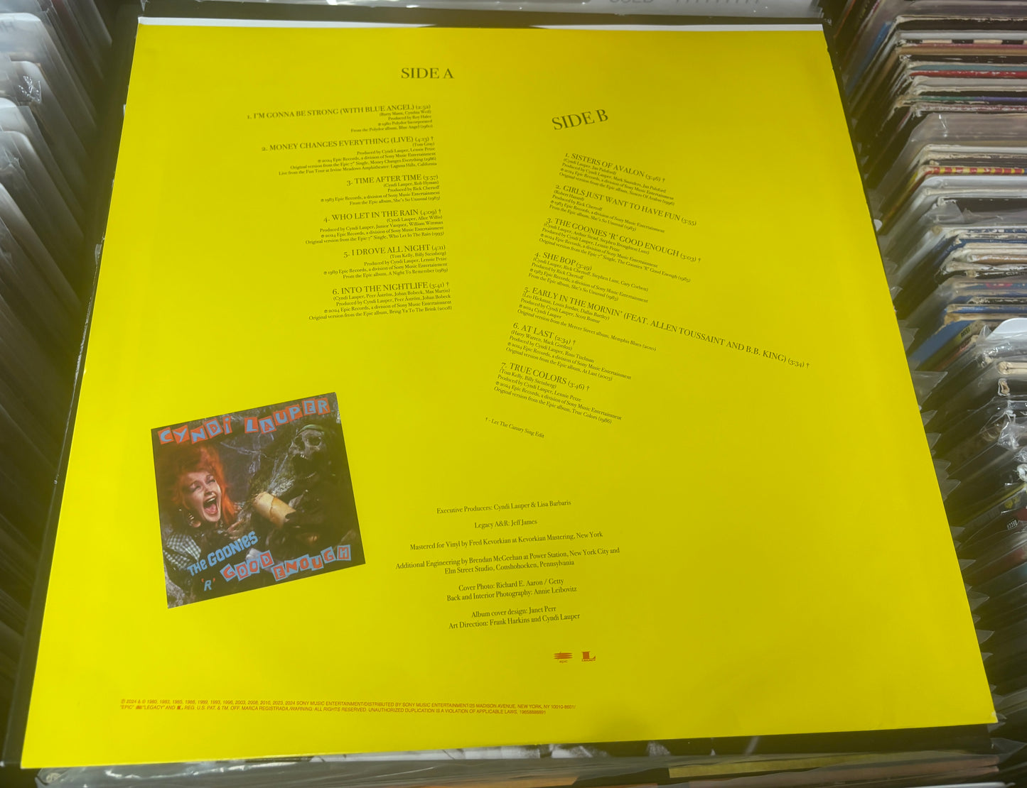 USED: Cyndi Lauper - Let the Canary Sing LP vinyl record