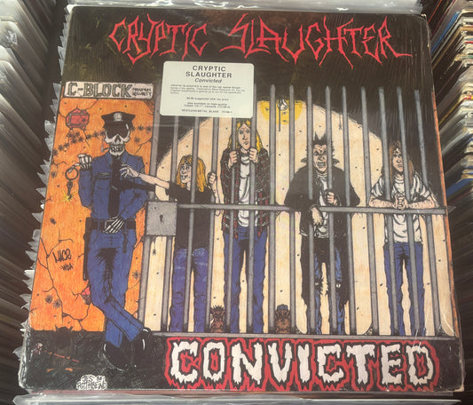 USED: Cryptic Slaughter - Convicted LP vinyl record (original 1986 pressing - Metal Blade Records)