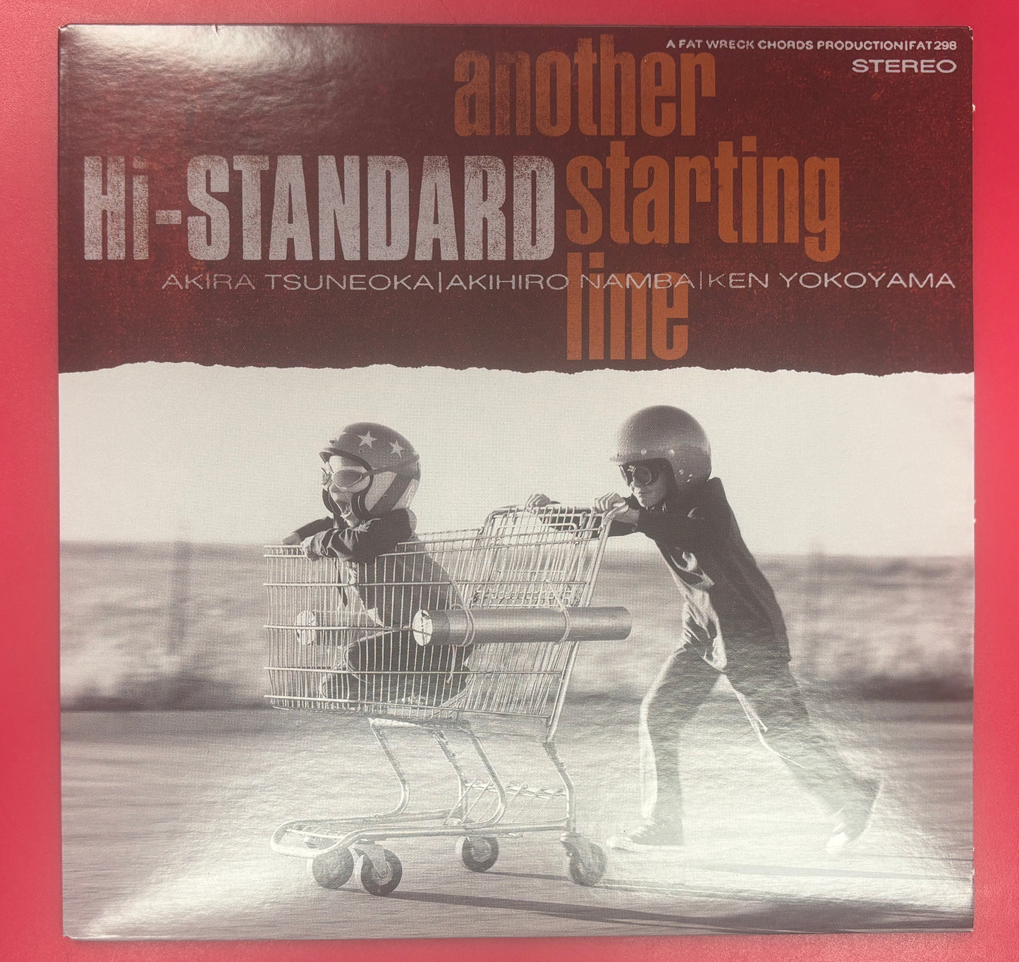 USED: Hi-Standard - Another Starting Line 7" single (oxblood w/ splatter vinyl)