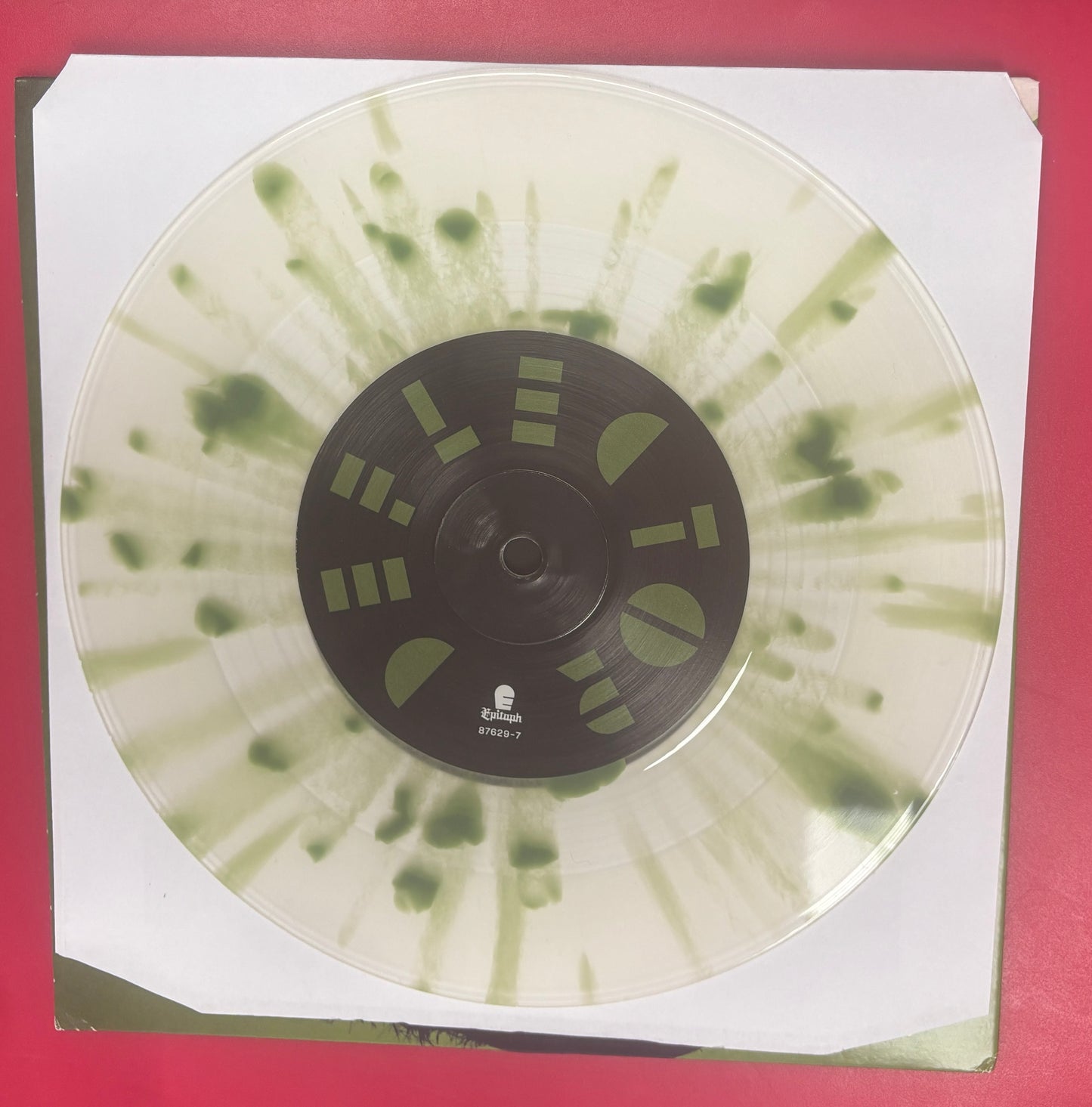 USED: Touche Amore - Deflector 7" single (milky clear w/ green splatter vinyl)