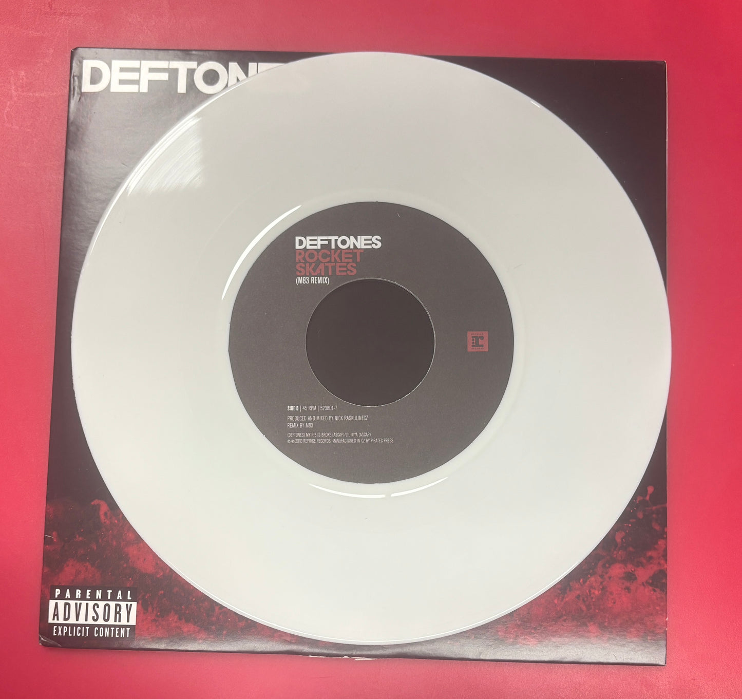 USED: Deftones - Rocket Skates 7" single (white vinyl) record